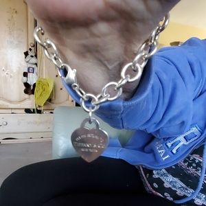 Tiffany silver bracelet new price to sell firm new